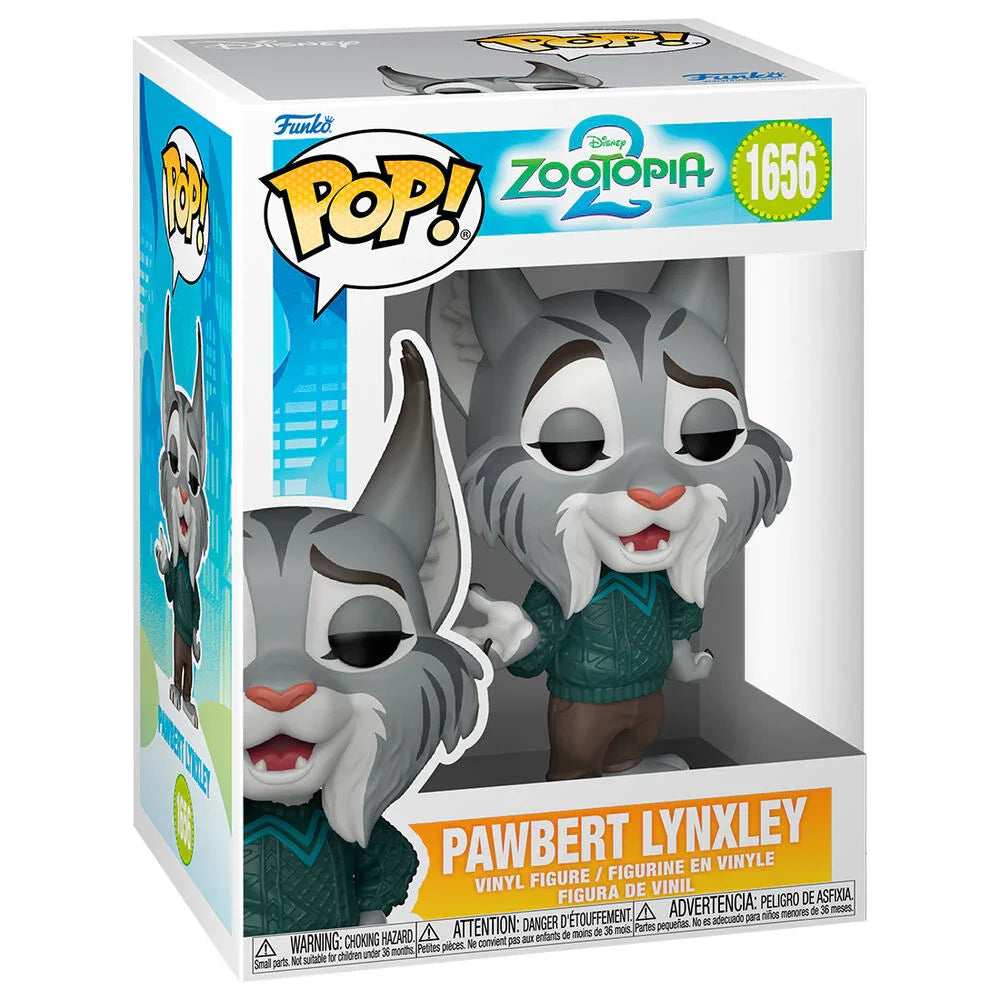 Funko Pop! Disney Zootopia 2 Pawbert Lynxley - Figura da Collezione Vinyl Nerdscape
