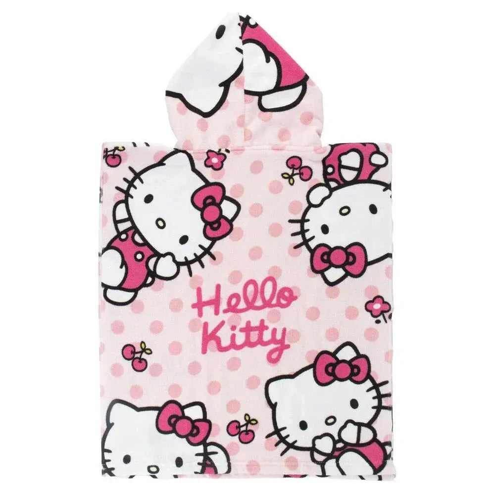 Hello Kitty microfibre poncho beach towel Nerdscape