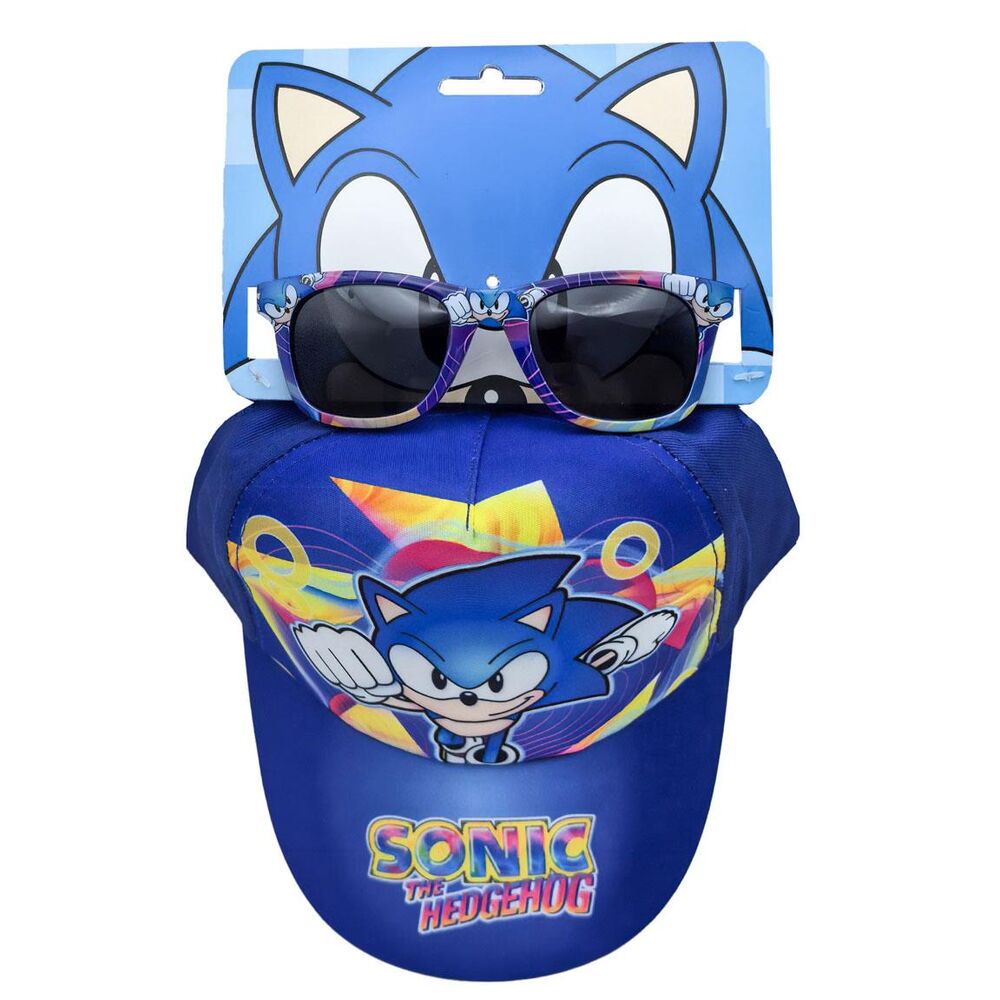 Sonic the Hedgehog set cap + sunglasses Nerdscape