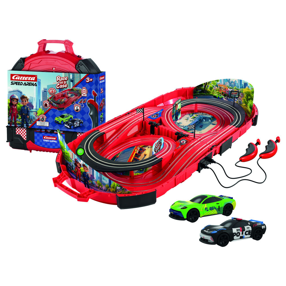 Police Chase Race in a Case Racing circuit Nerdscape