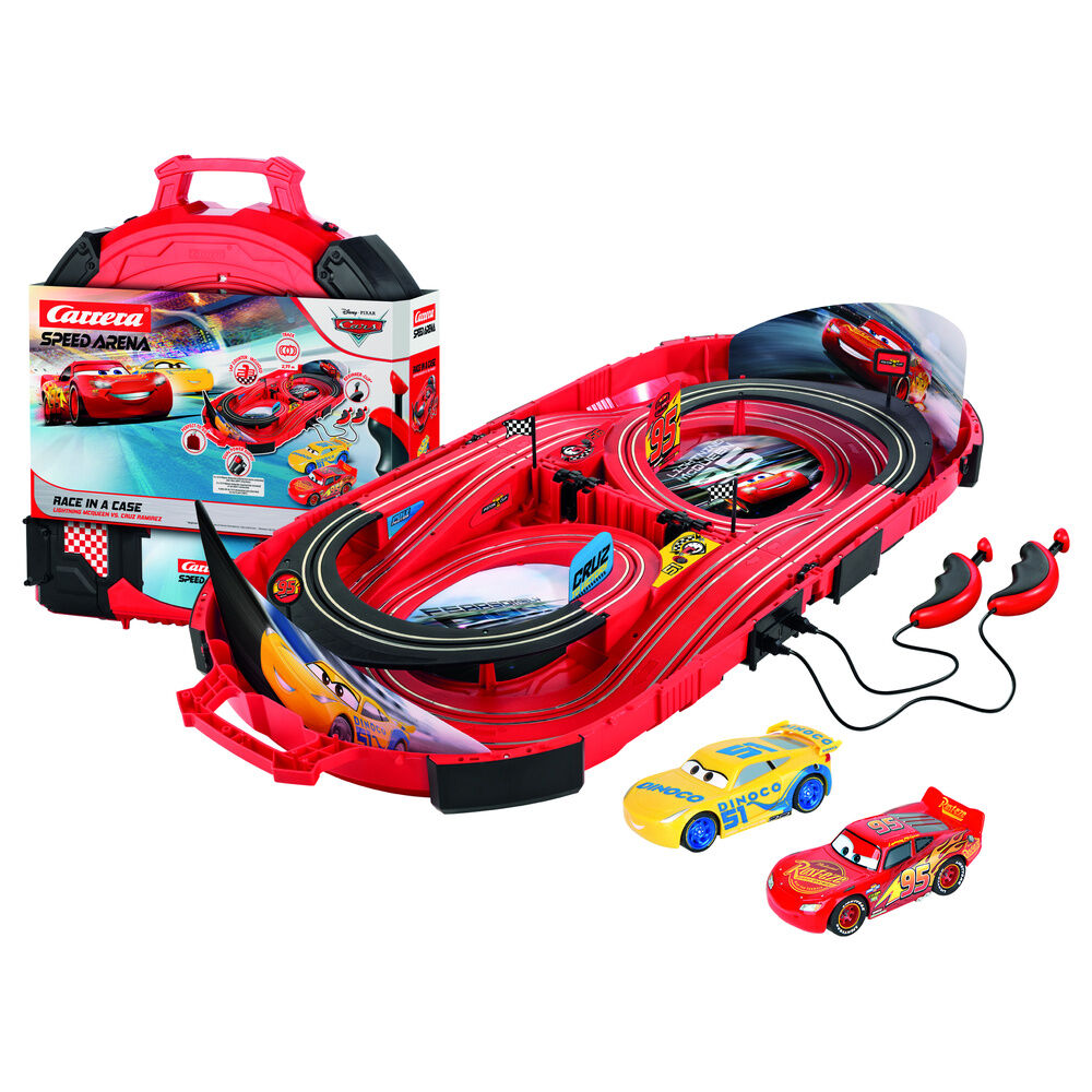 Disney Pixar Cars Race in a Case Racing circuit Nerdscape