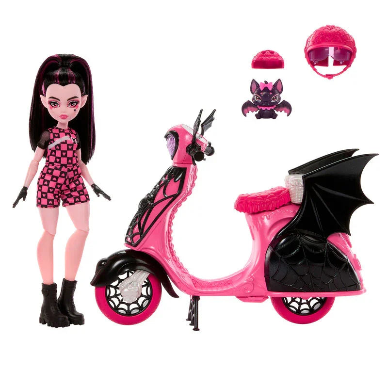 Monster High Draculaura + Scooter doll Nerdscape
