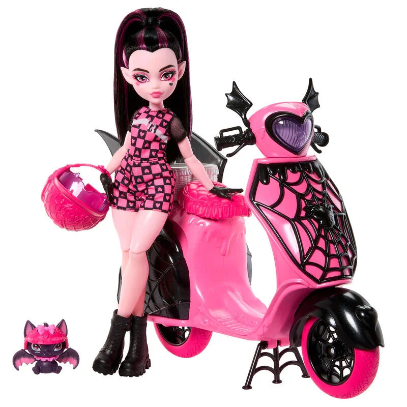 Monster High Draculaura + Scooter doll Nerdscape