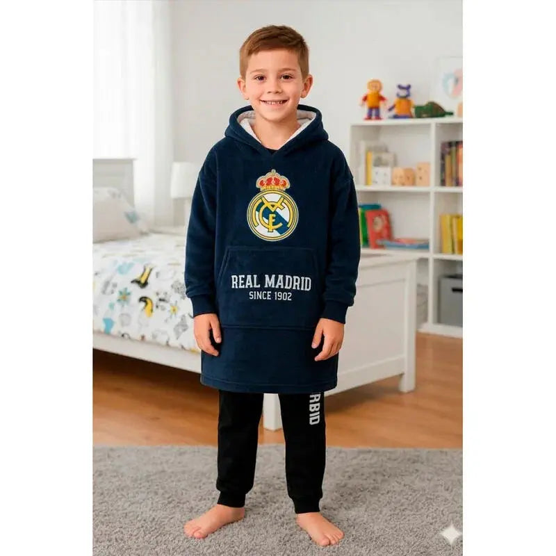 Real Madrid oversize sweatshirt coat kids Nerdscape
