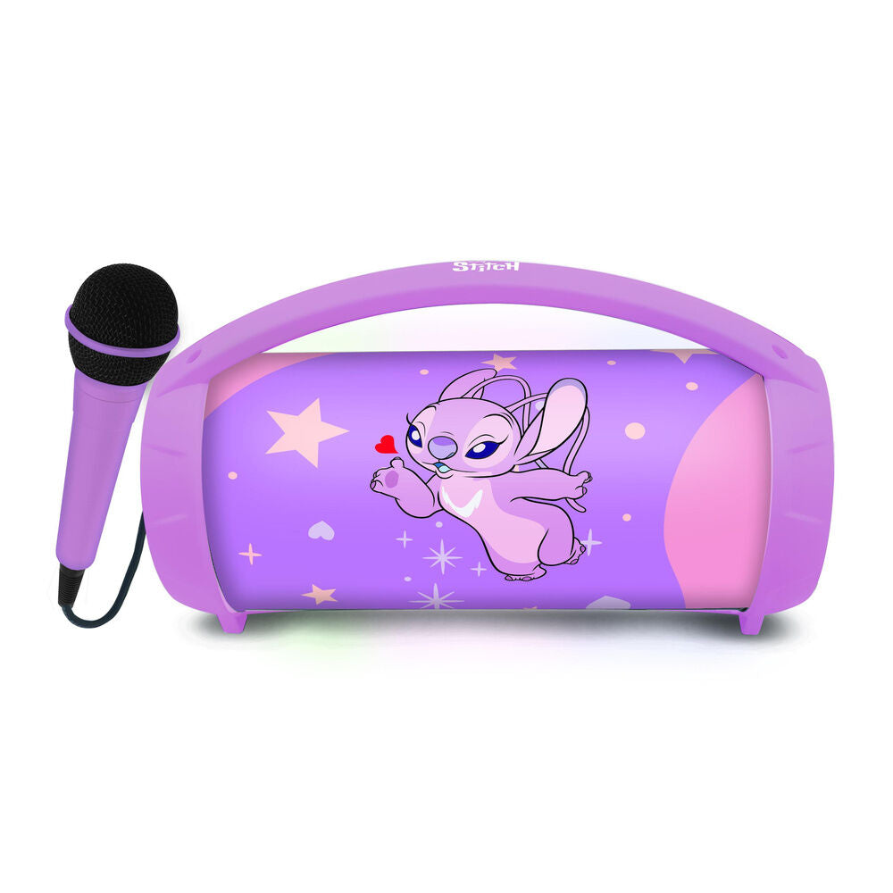 Disney Stitch Angel Illuminated Bluetooth Speaker + Microphone Nerdscape