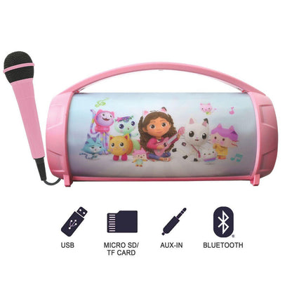 Gabbys Dollhouse Illuminated Bluetooth Speaker + Microphone Nerdscape
