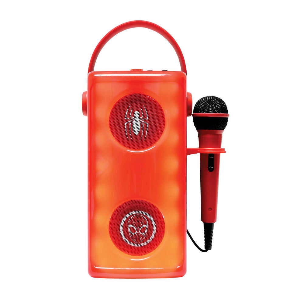 Marvel Spiderman Illuminated Bluetooth Speaker + Microphone Nerdscape