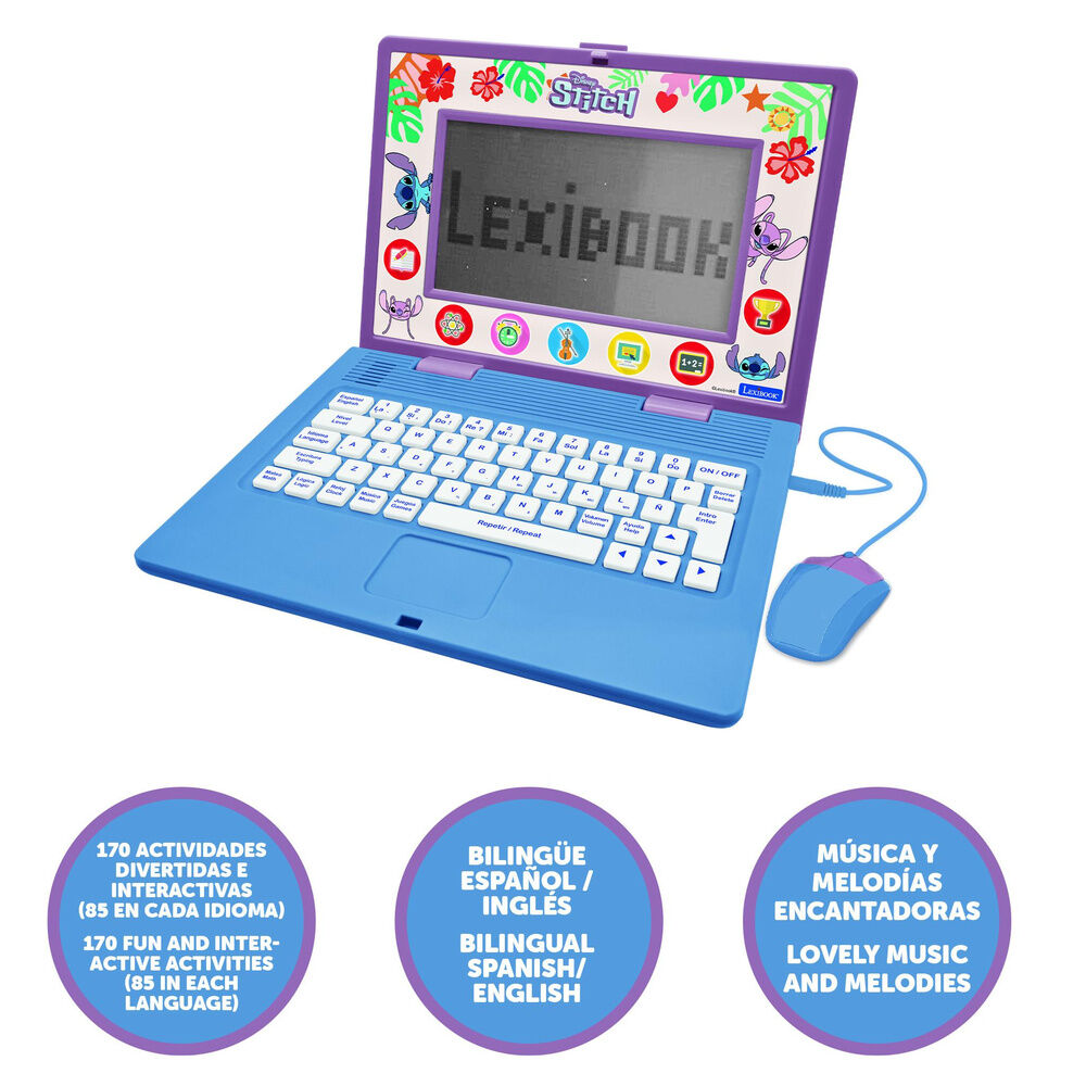 Disney Stitch Bilingual Educational Laptop Nerdscape