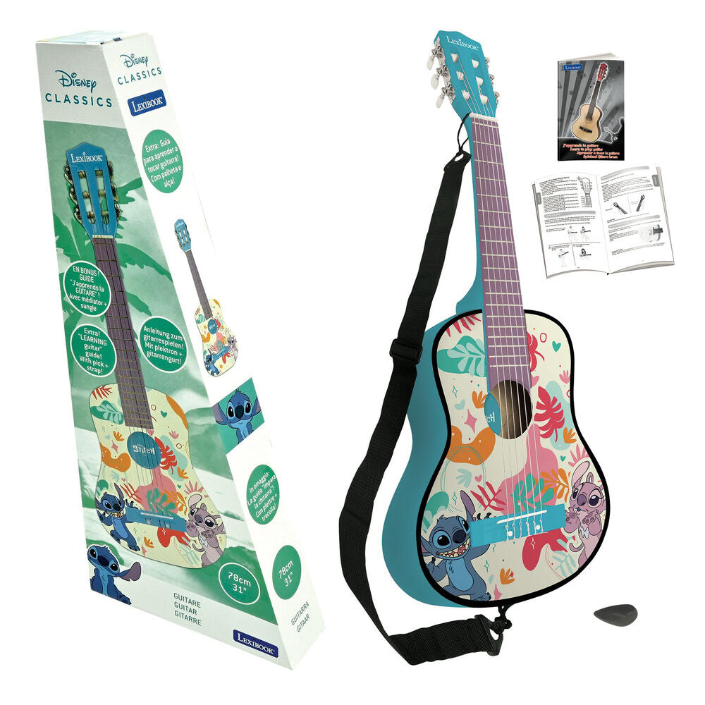 Disney Stitch wood guitar Nerdscape