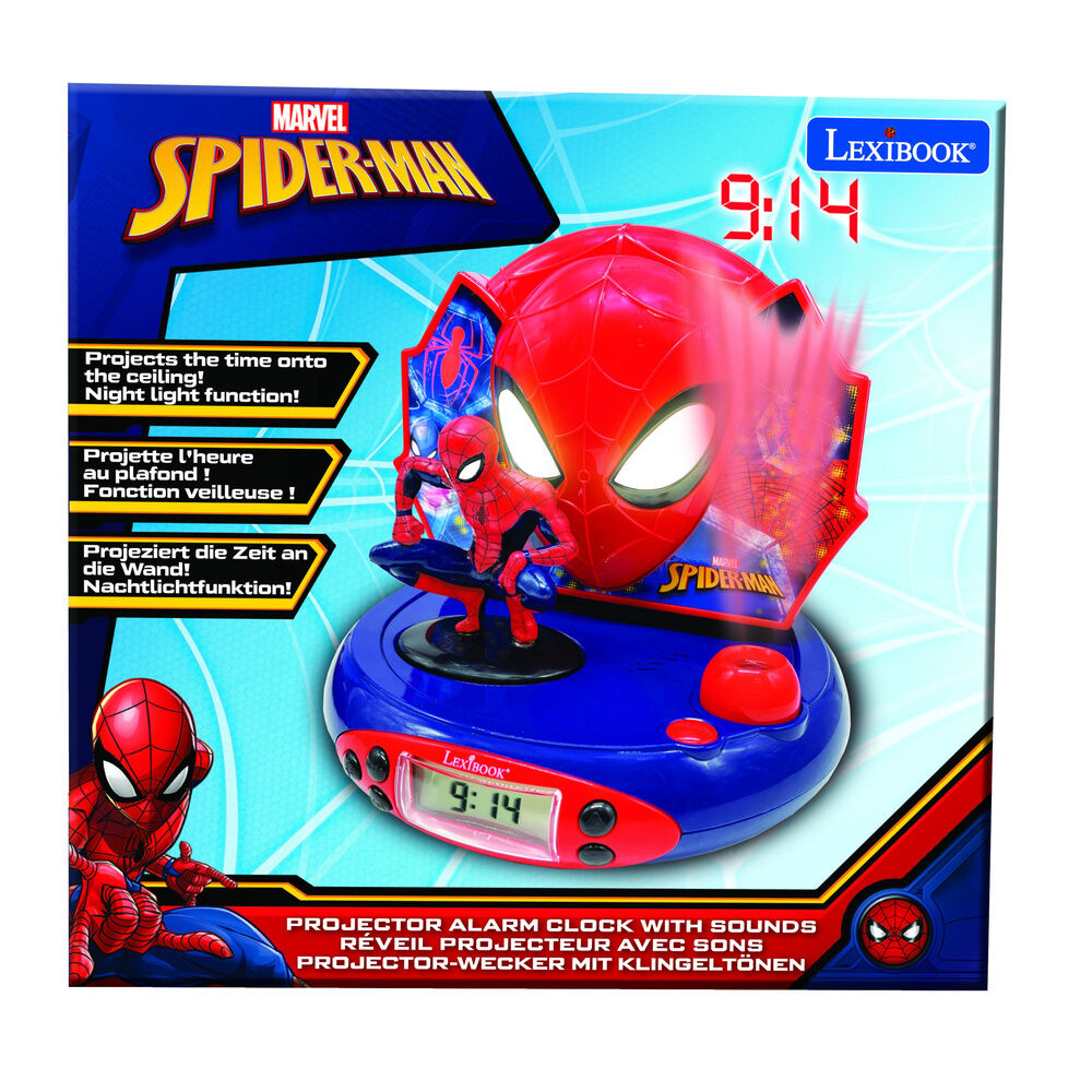 Marvel Spiderman 3D Projector Alarm Clock Nerdscape