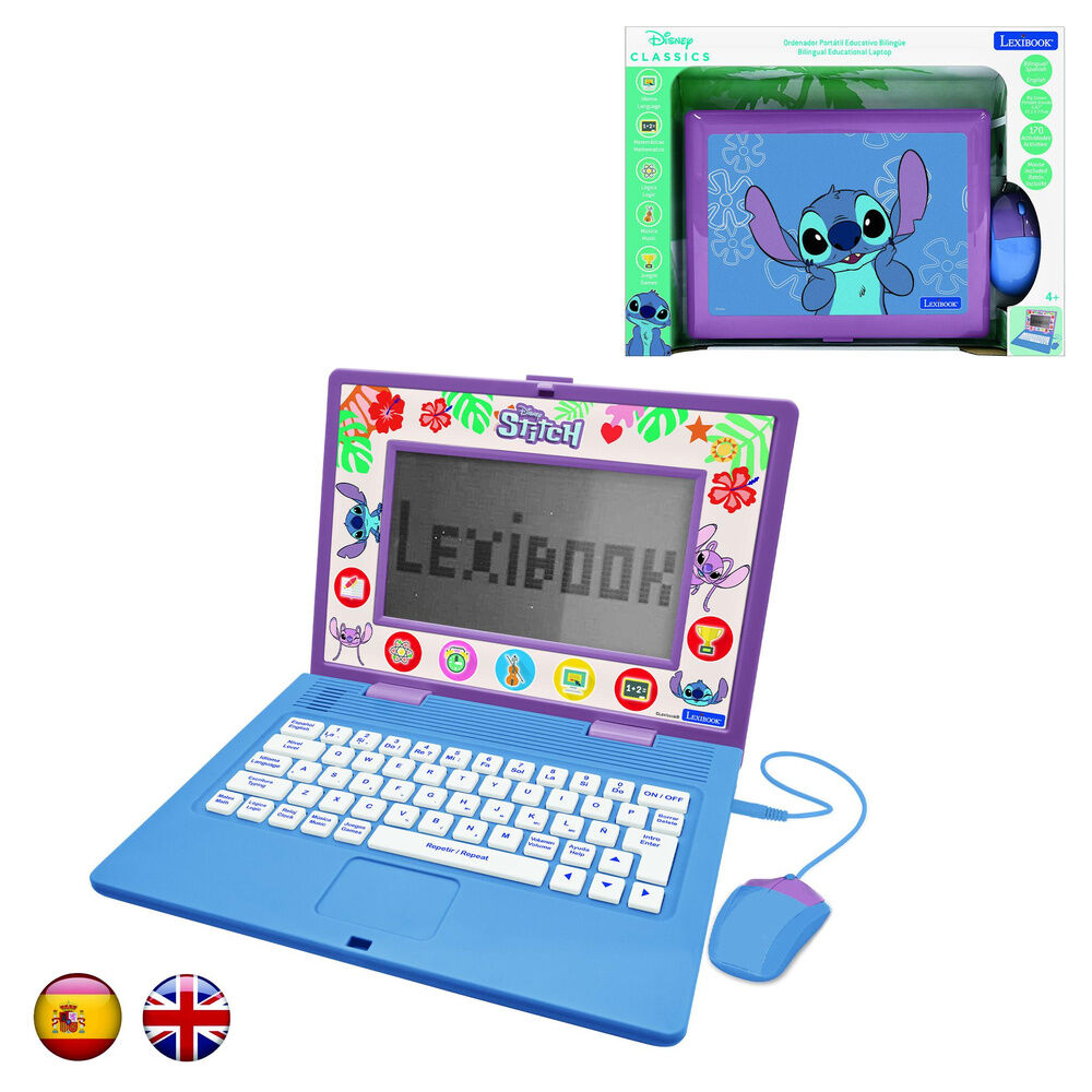 Disney Stitch Bilingual Educational Laptop Nerdscape