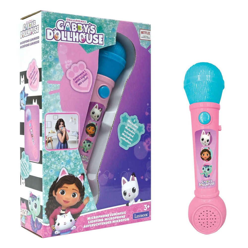 Gabbys Dollhouse Illuminated Microphone Nerdscape