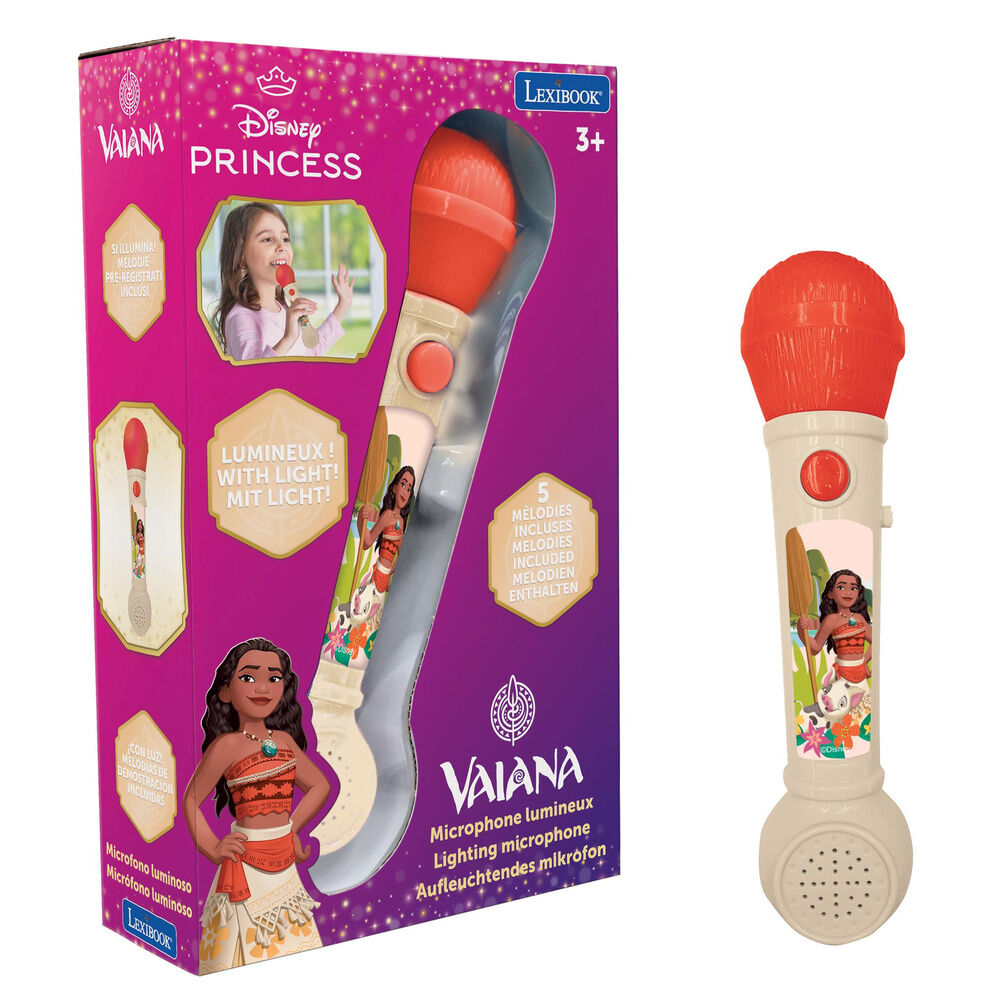 Disney Moana Vaiana Illuminated Microphone Nerdscape