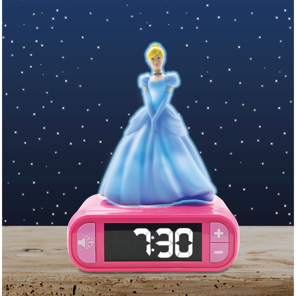 Disney Princess Cinderella 3D Night Light Alarm Clock Nerdscape