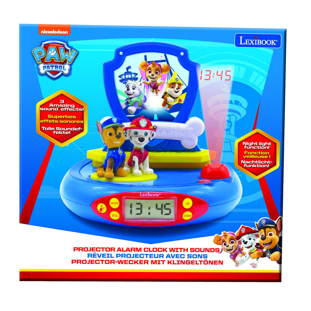 Paw Patrol 3D Projector Alarm Clock Nerdscape