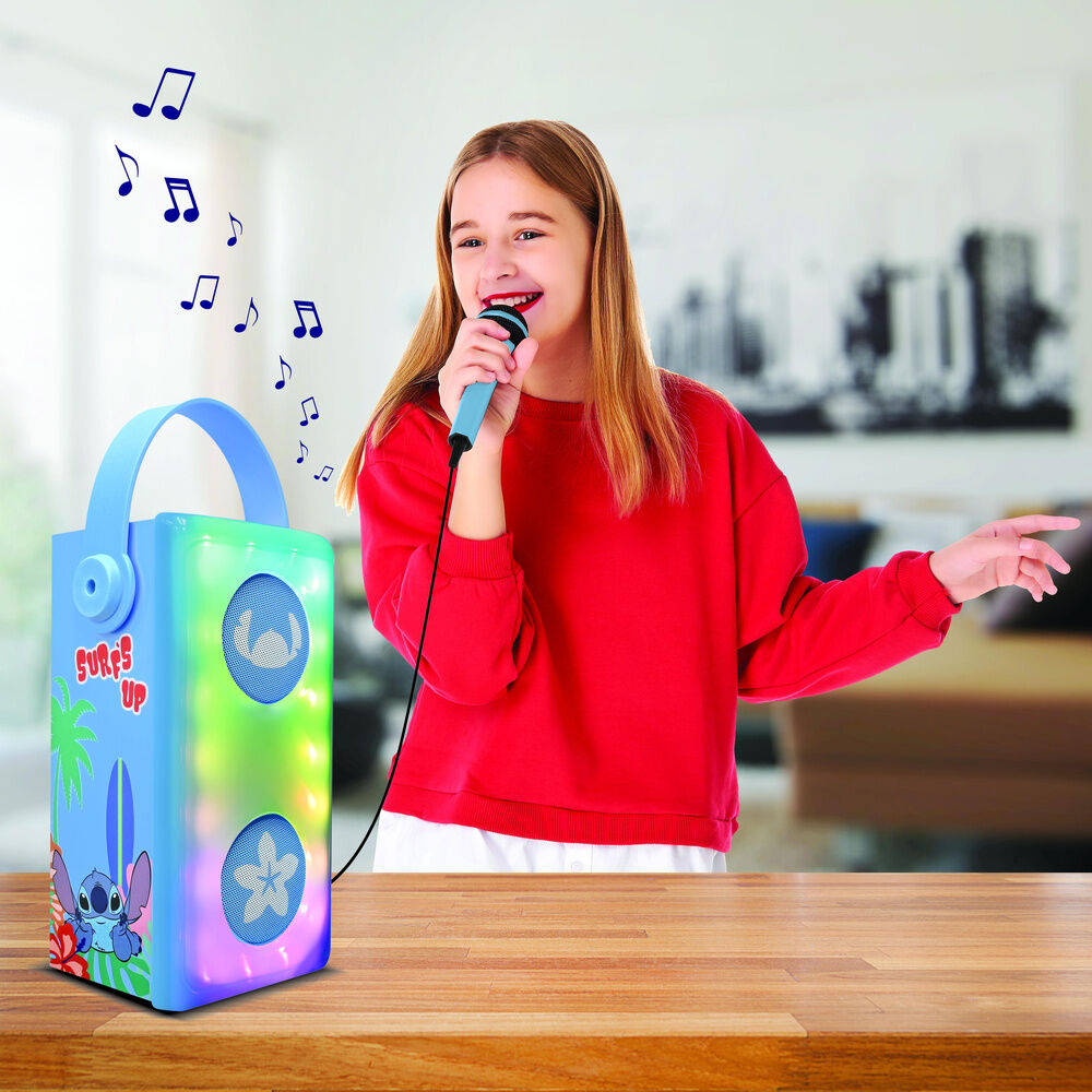 Disney Stitch Illuminated Bluetooth Speaker + Microphone Nerdscape