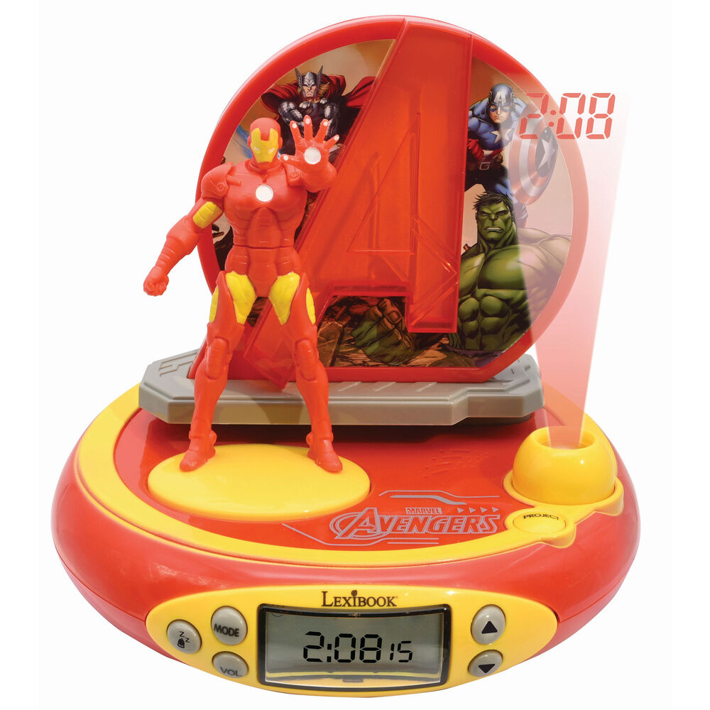 Marvel Avengers Iron Man 3D Projector Alarm Clock Nerdscape