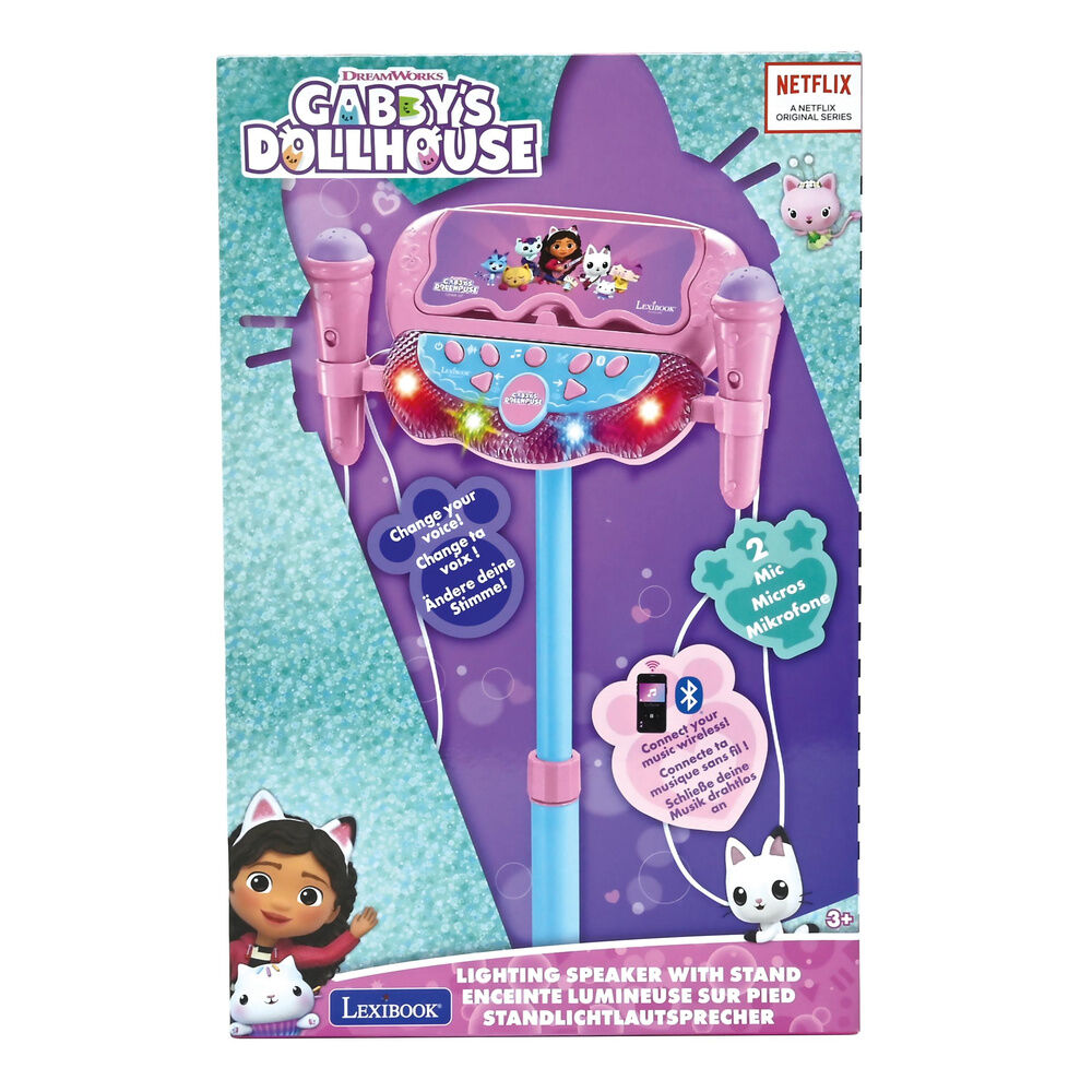 Gabbys Dollhouse Adjustable Karaoke Microphone Stand Nerdscape