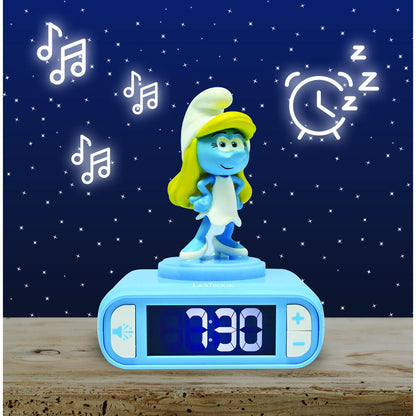 The Smurfs Smurfette 3D Night Light Alarm Clock Nerdscape