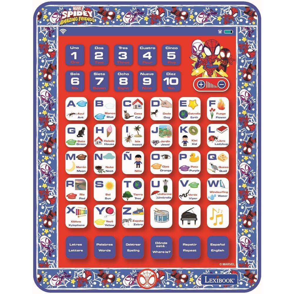 Marvel Spidey Bilingual talking educational tablet - Nerdscape
