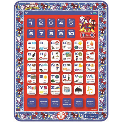 Marvel Spidey Bilingual talking educational tablet - Nerdscape