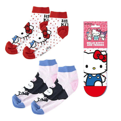 Hello Kitty Kuromi adult set 2 pairs of socks Nerdscape