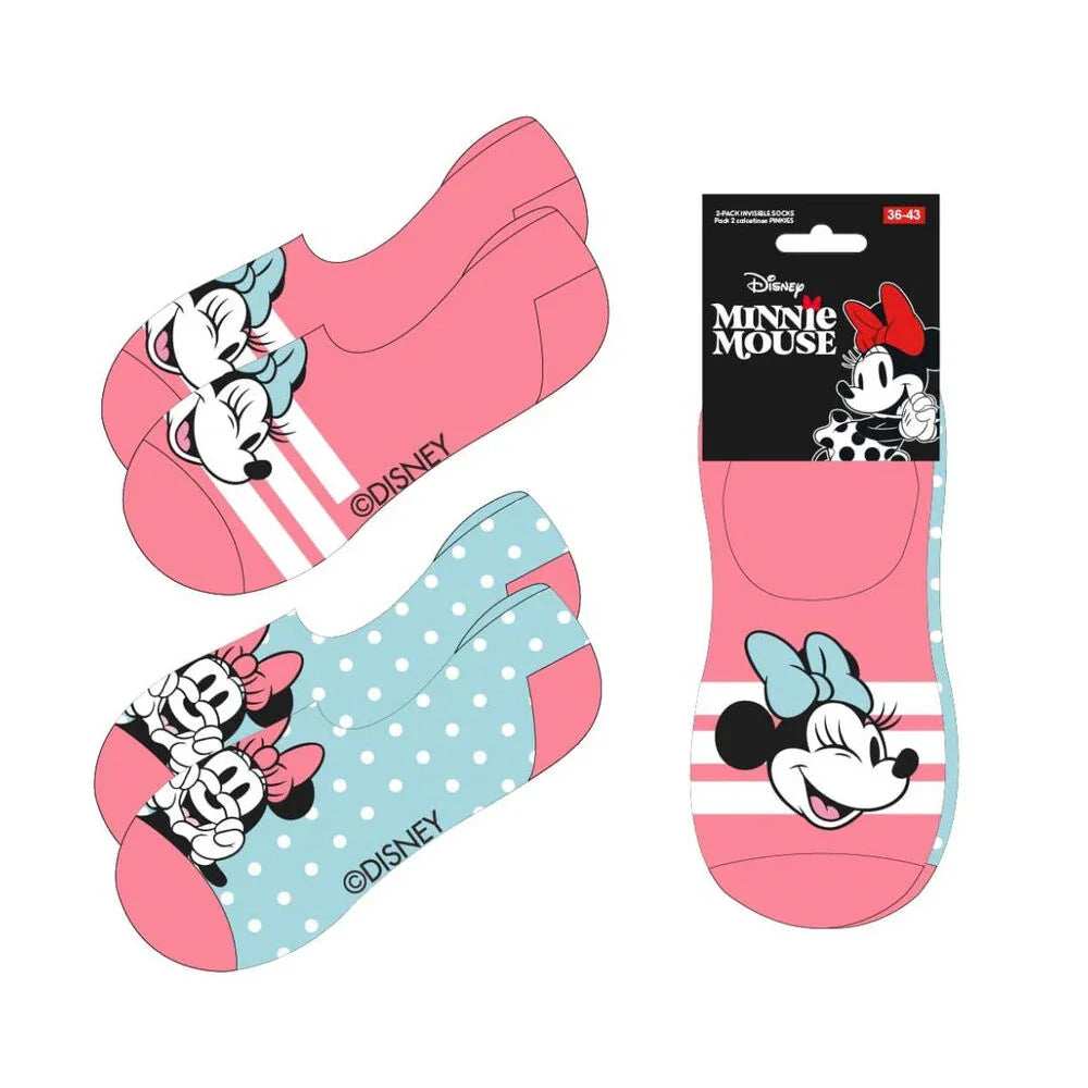 Disney Minnie assorted adult pack 2 socks Nerdscape