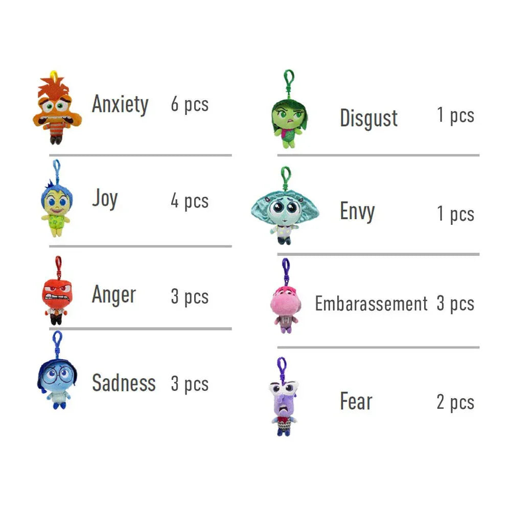 Disney Pixar Inside Out Plush Keychain - Nerdscape Nerdscape