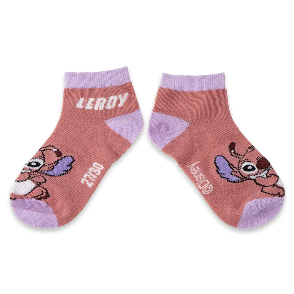 Disney Stitch & Angel packs socks Nerdscape
