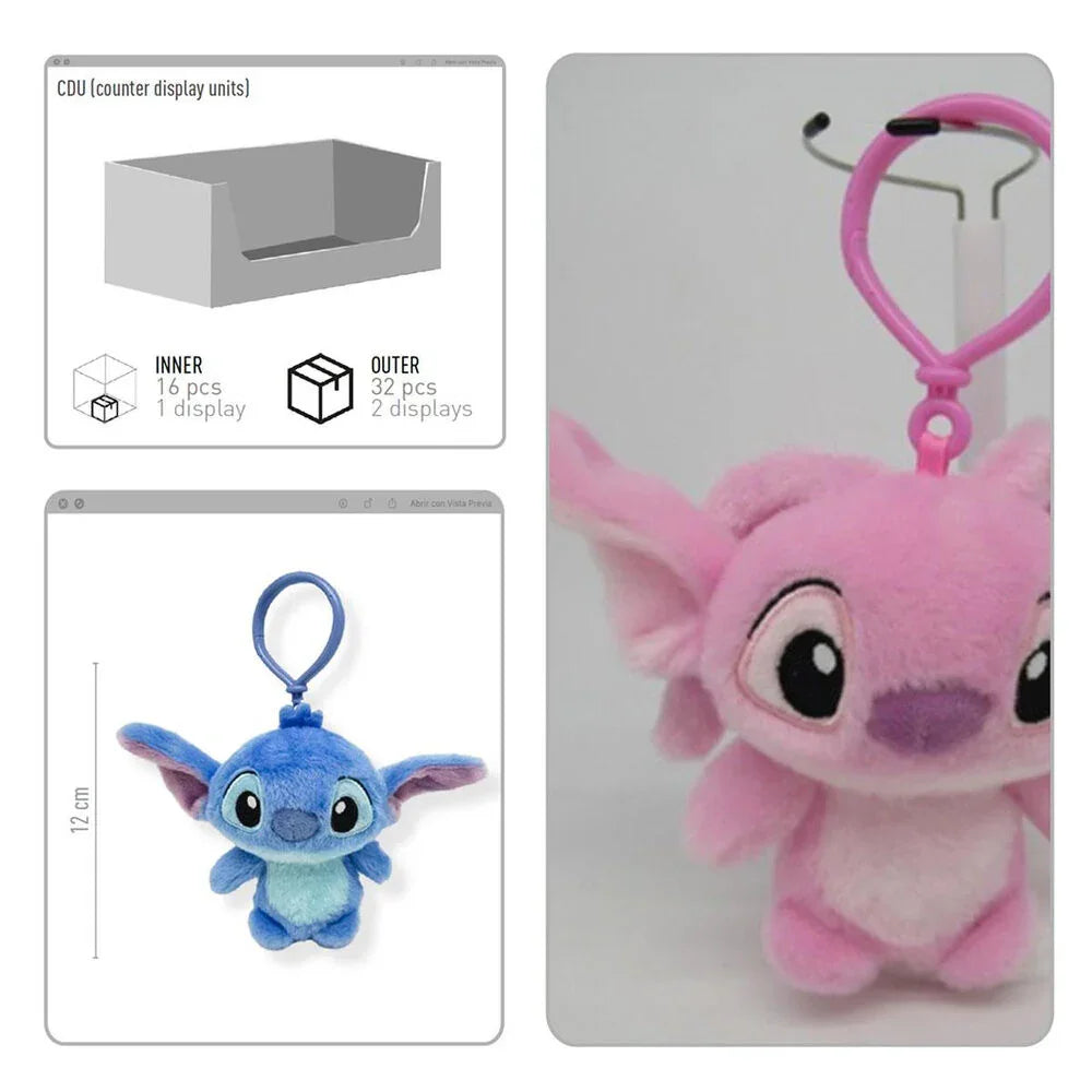 Disney Stitch assorted plush keychain Nerdscape