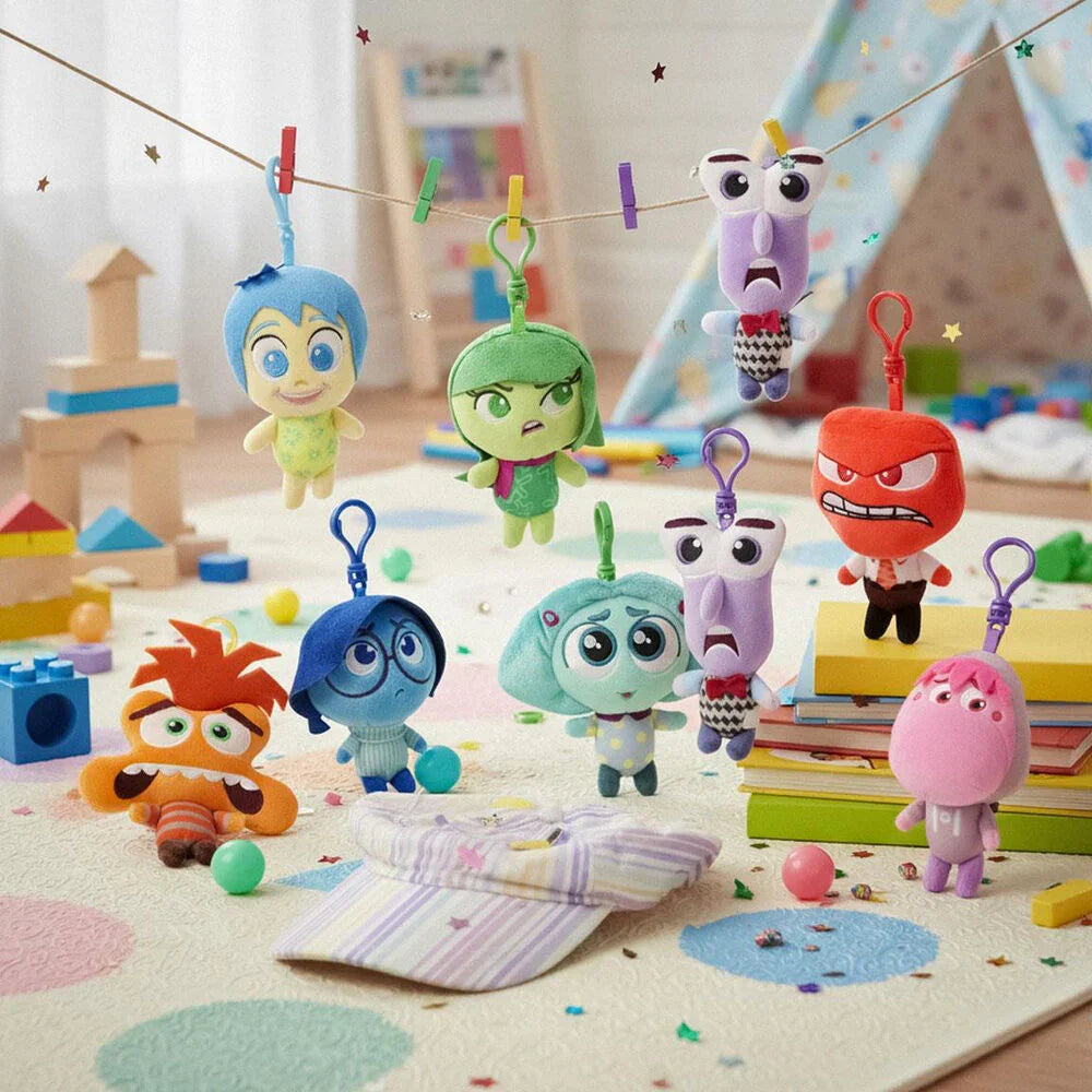 Disney Pixar Inside Out Plush Keychain - Nerdscape Nerdscape