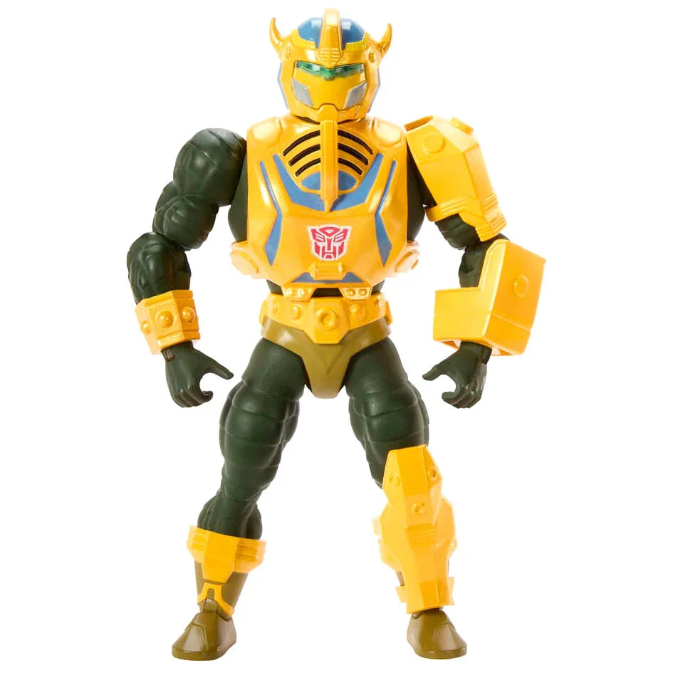 Masters of the Universe x Transformers Bumblebee Armor Man-At-Arms figure 14cm Nerdscape