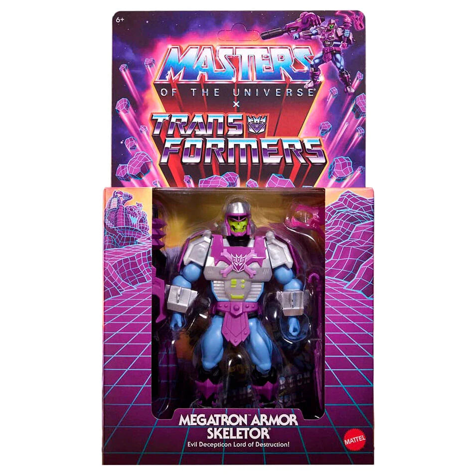 Masters of the Universe x Transformers Megatron Armor Skeletor figure 14cm Nerdscape