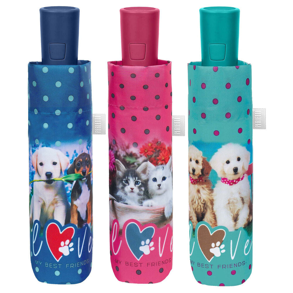 Automatic folding dog and cat umbrella assorted  54cm Nerdscape