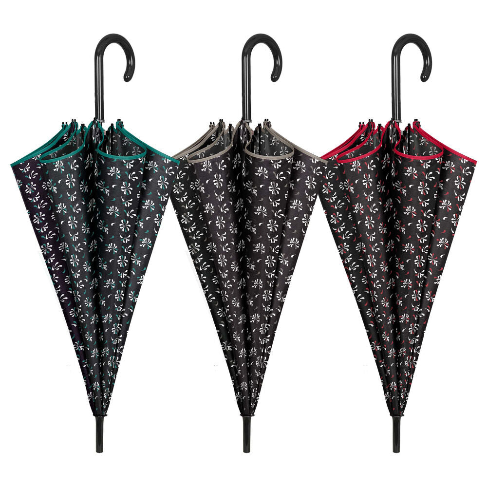 Automatic black print umbrella assorted 61cm Nerdscape