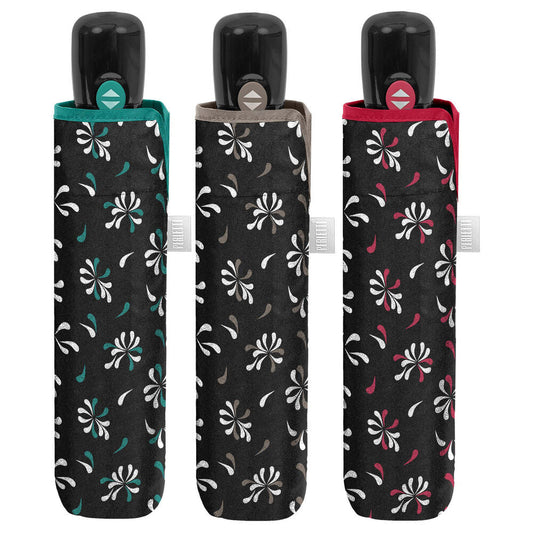 Automatic folding black print leopard umbrella assorted 54cm Nerdscape
