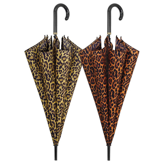 Automatic leopard umbrella assorted 61cm Nerdscape