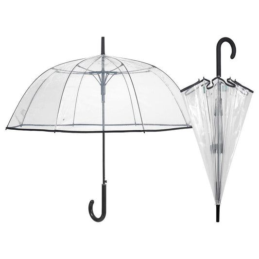 Automatic transparent black border umbrella assorted 61cm Nerdscape