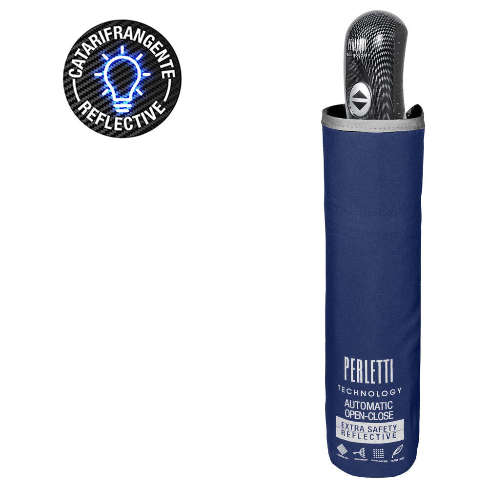 Automatic folding blue umbrella 58cm Nerdscape