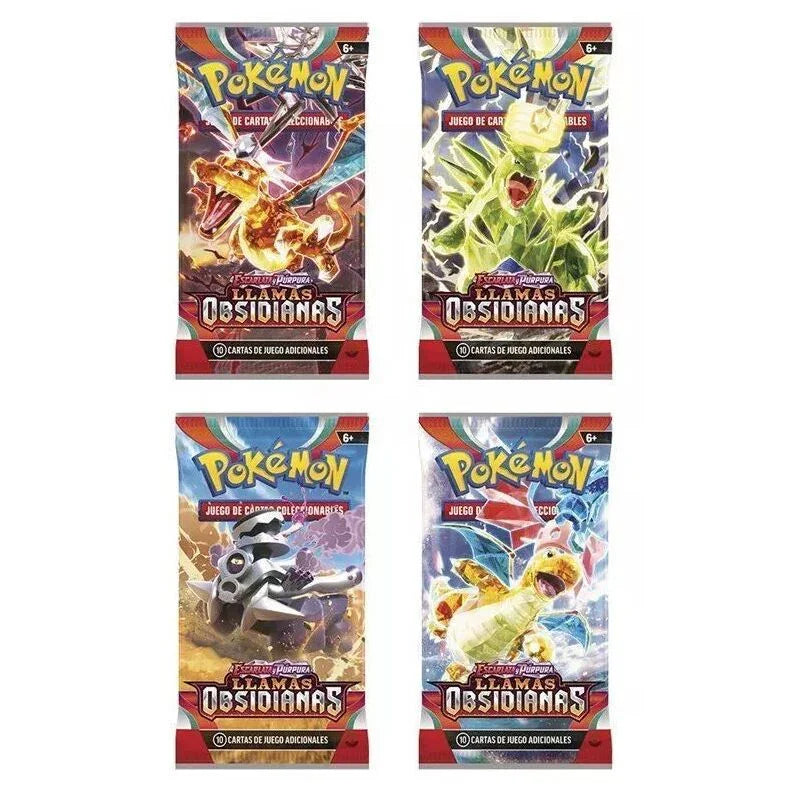Spanish Pokemon Scarlet Violet Obsidian Flames Collectible card game envelope Nerdscape