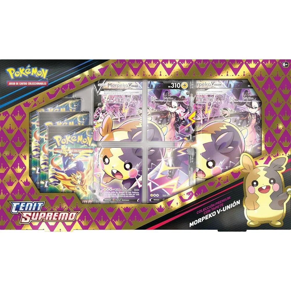 Spanish Pokemon Morpecko V Union Trading Card Game box Nerdscape
