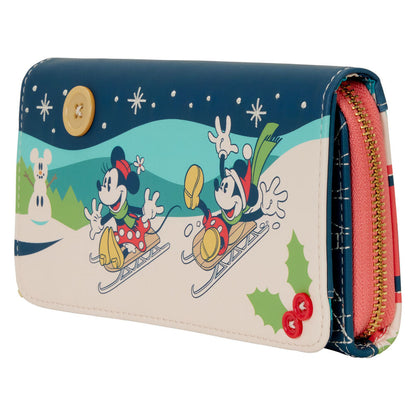 Loungefly Disney Mickey & Minnie Holiday wallet Nerdscape