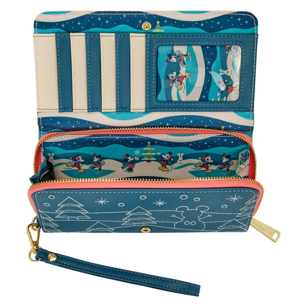 Loungefly Disney Mickey & Minnie Holiday wallet Nerdscape