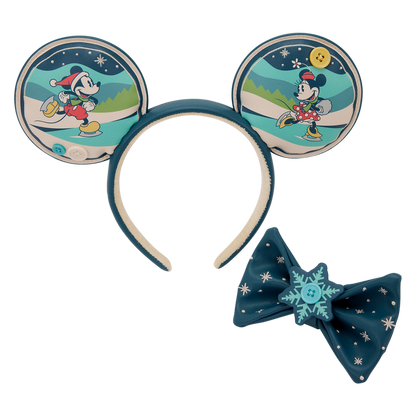 Loungefly Disney Mickey & Minnie Holiday headband Nerdscape