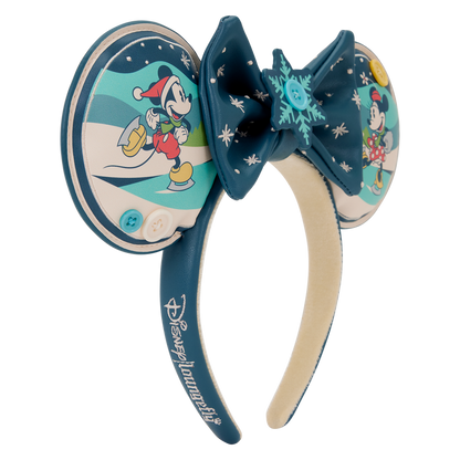 Loungefly Disney Mickey & Minnie Holiday headband Nerdscape