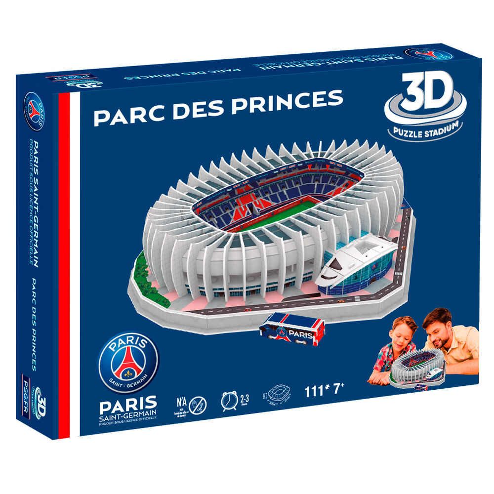 Paris Saint-Germain Princes Park Stadium 3D puzzle 111pcs Nerdscape
