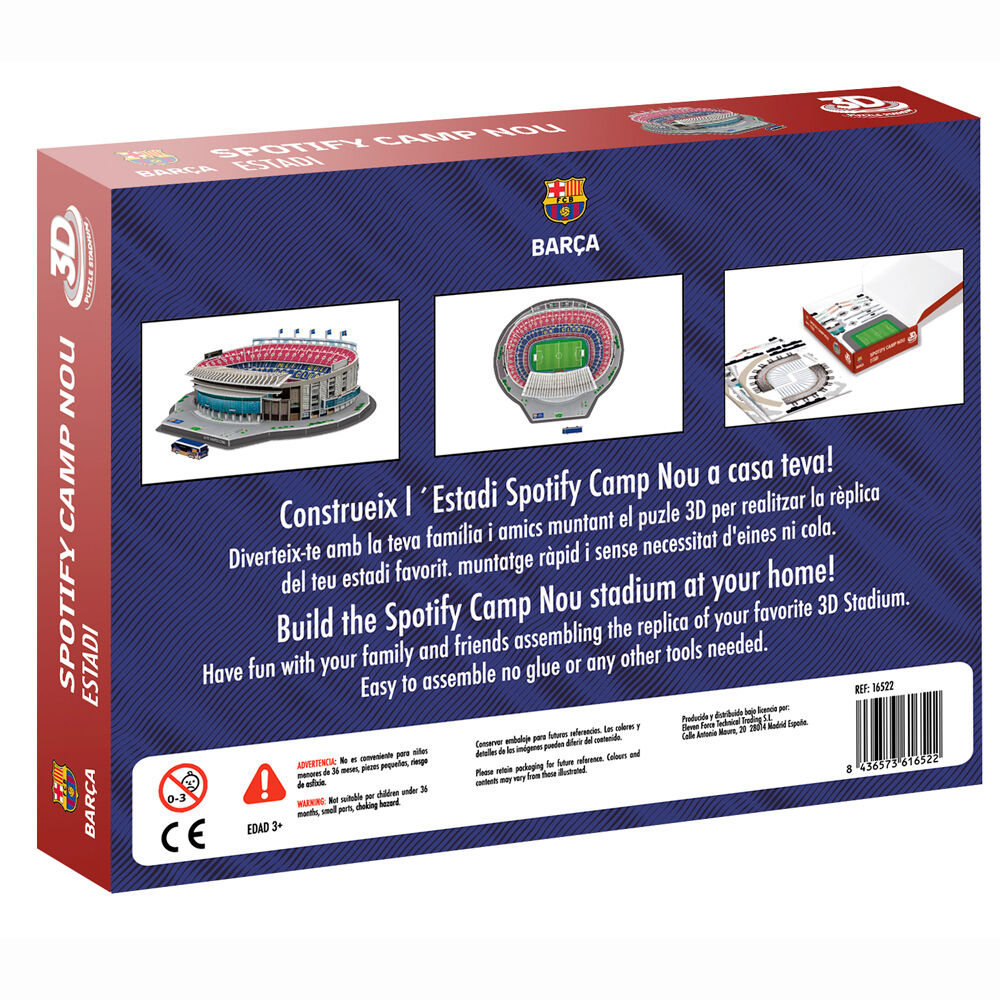 FC Barcelona Camp Nou Stadium 3D puzzle 98pcs Nerdscape