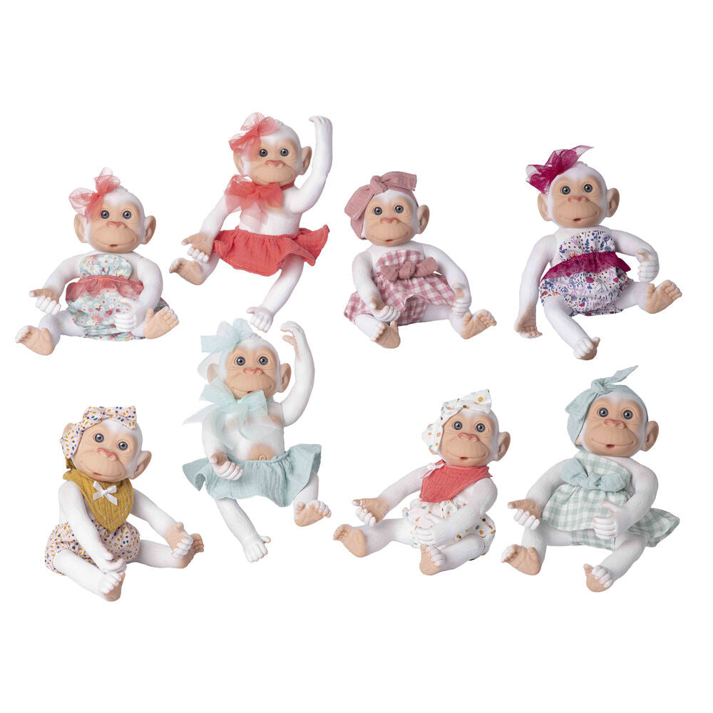 Baby Doll Reborn Monkey Bianco 25cm in Box - Nerdscape Nerdscape