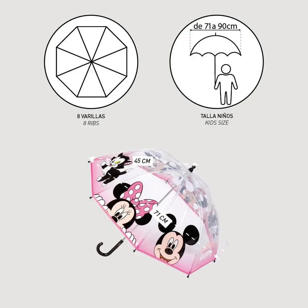 Disney Minnie bubble manual umbrella 45cm Nerdscape
