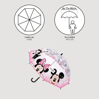 Disney Minnie bubble manual umbrella 45cm Nerdscape